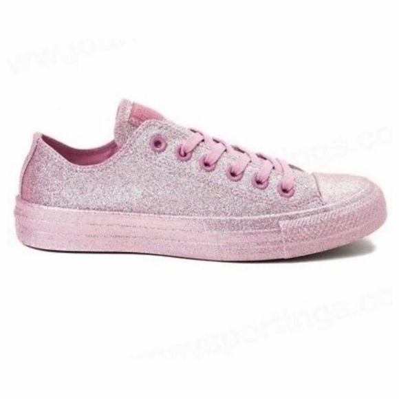 converse pink glitter sneakers
